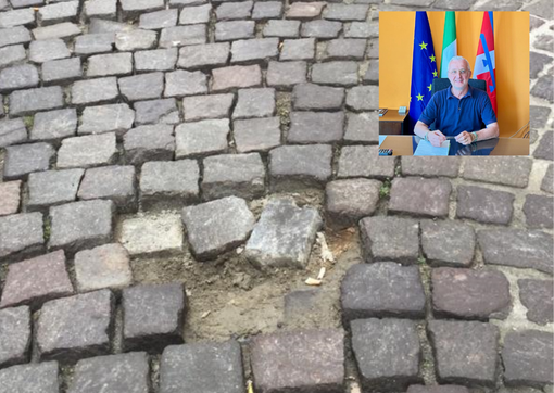 A Biella fatta la mappatura dei sanpietrini che saltano, a giorni al via al ripristino