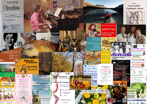 Tante cose da fare a Biella e provincia nel we del 25, 26 e 27 ottobre Tante cose da fare a Biella e provincia nel we del 25, 26 e 27 ottobre