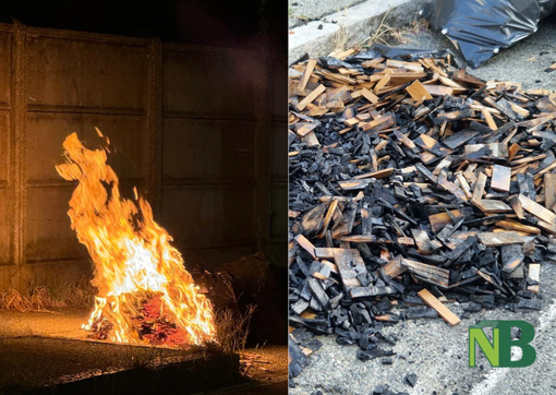 Chiavazza, a fuoco resti di parquet abbandonato lungo via Della Vittoria nella notte