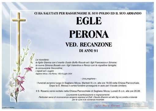 Egle Perona Ved. Recanzone
