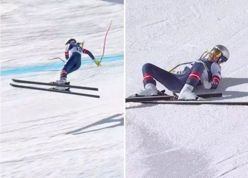 Paura per Vonn, caduta rovinosa e grave infortunio in discesa Milano Cortina