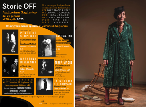 Storie di Piazza a Gaglianico: prosegue la rassegna "Storie Off". Storie di Piazza a Gaglianico: prosegue la rassegna "Storie Off".