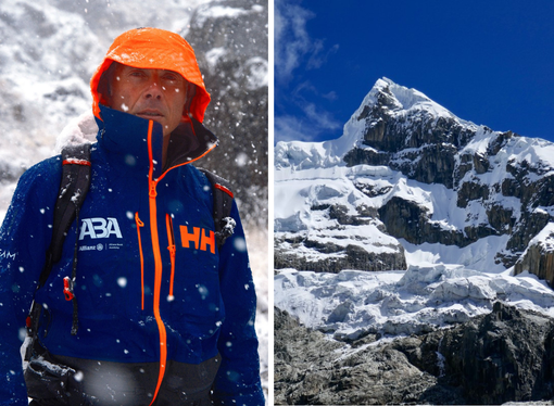Gian Luca Cavalli durante le rotazioni di acclimatamento in Annapurna. Gian Luca Cavalli durante le rotazioni di acclimatamento in Annapurna.