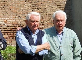 A destra il partigiano Gilindo Cortese