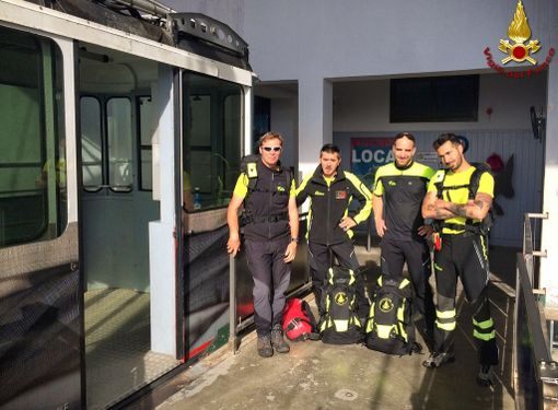 Dal Comando Provinciale dei Vigili del Fuoco di Biella un ringraziamento alle Funivie Oropa