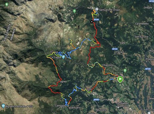 eBike, un percorso alternativo per vedere l'arrivo ad Oropa del Giro d'Italia