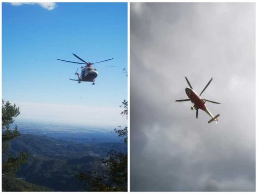 Accusa un malore in rifugio, arriva l'elisoccorso in alta Valsessera Accusa un malore in rifugio, arriva l'elisoccorso in alta Valsessera