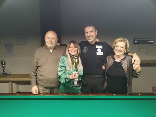 Ricky Valloni trionfa al 3° Memorial “Ginfri” Condello: il biliardo biellese celebra il suo campione