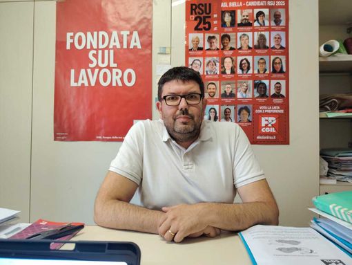 In foto Roberto Panella, sindacalista per la Funzione Pubblica della CGIL Biella In foto Roberto Panella, sindacalista per la Funzione Pubblica della CGIL Biella