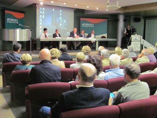 Uno scatto della prima serata al salone Biverbanca Uno scatto della prima serata al salone Biverbanca