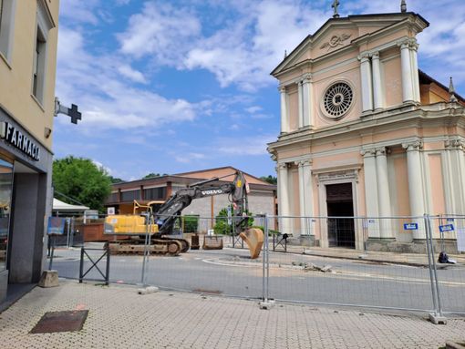 Occhieppo Superiore, aperto il cantiere in via Martiri della Libertà - Foto pagina FB Emanuele Ramella Praliungo