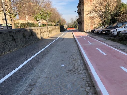 L'intervento in via Cernaia L'intervento in via Cernaia