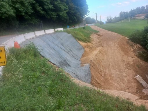 Valle Elvo, iniziati i lavori sulla strada provinciale 502 - Foto pagina FB Emanuele Ramella Pralungo