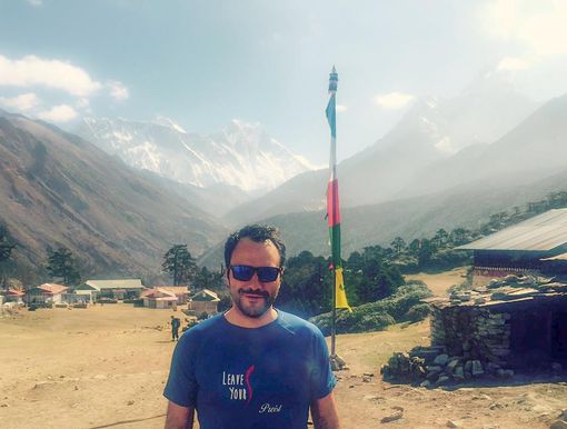 Pietro Presti ha raggiunto il campo base dell'Everest
