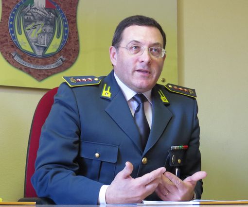 Il comandante provinciale della guardia di finanza Ugo Raffaele Dallerice Il comandante provinciale della guardia di finanza Ugo Raffaele Dallerice