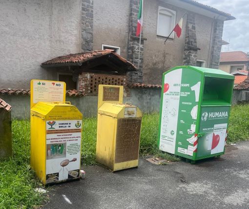 Biella Chiavazza, cambiamento per i cassonetti di abiti e olio esausto, foto pag fb "sei di Chiavazza se" Biella Chiavazza, cambiamento per i cassonetti di abiti e olio esausto, foto pag fb "sei di Chiavazza se"