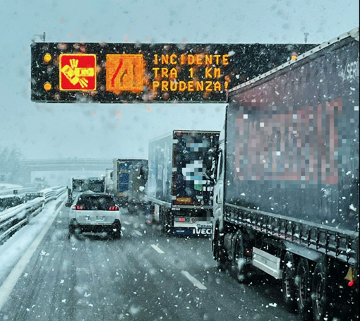 traffico neve