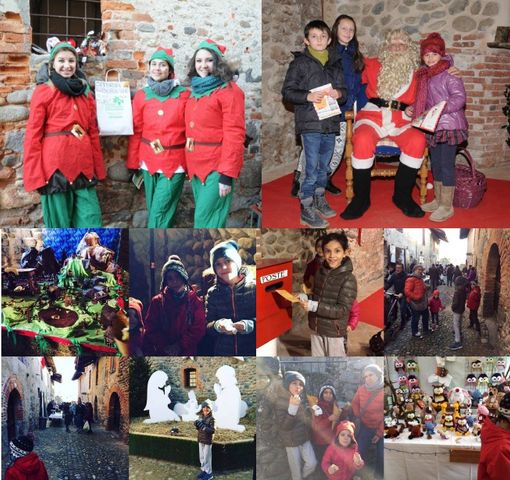 Babbo Natale e il suo ufficio postale al Ricetto di Candelo Babbo Natale e il suo ufficio postale al Ricetto di Candelo