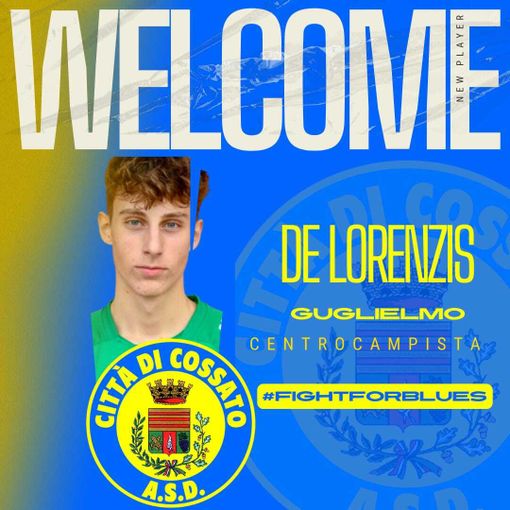 Calcio, al Cossato è arrivato il centrocampista Guglielmo De Lorenzis