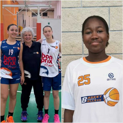 Da sinistra: Penelope Apicella, l’allenatrice Lela Merlo, Elisabetta Toniolo e Caterina Gueye.
