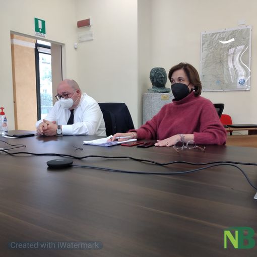 Un momento della conferenza, foto Zorio per Newsbiella.it
