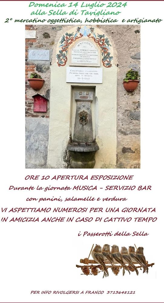 Alla Sella di Tavigliano torna il mercatino Alla Sella di Tavigliano torna il mercatino