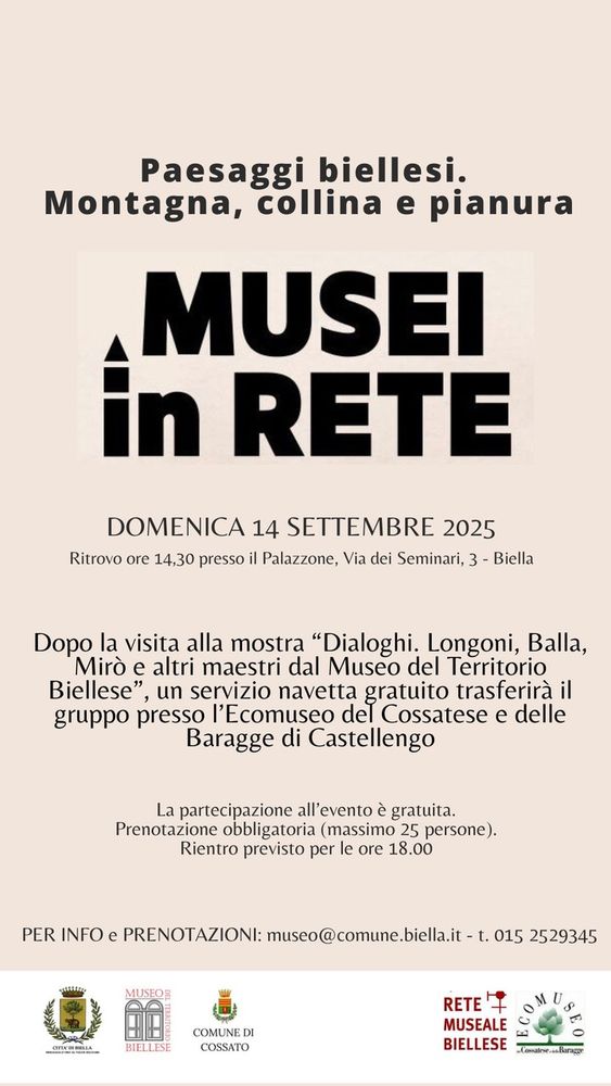 Proseguono gli appuntamenti di Musei in rete Proseguono gli appuntamenti di Musei in rete