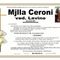 Mjlla Ceroni, ved. Lavino