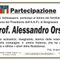 Prof. Alessandro Orsi, Partecipazione