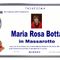 Maria Rosa Botta in Massarotto, trigesima