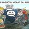 Alpeggi biellesi nel mirino dei vandali: l'inciviltà sale in quota - Illustrazione di Giovanni Cavallo