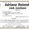 Adriana Rolando, ved. Lovison Adriana Rolando, ved. Lovison