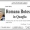 Romana Botosso in Quaglia, anniversario