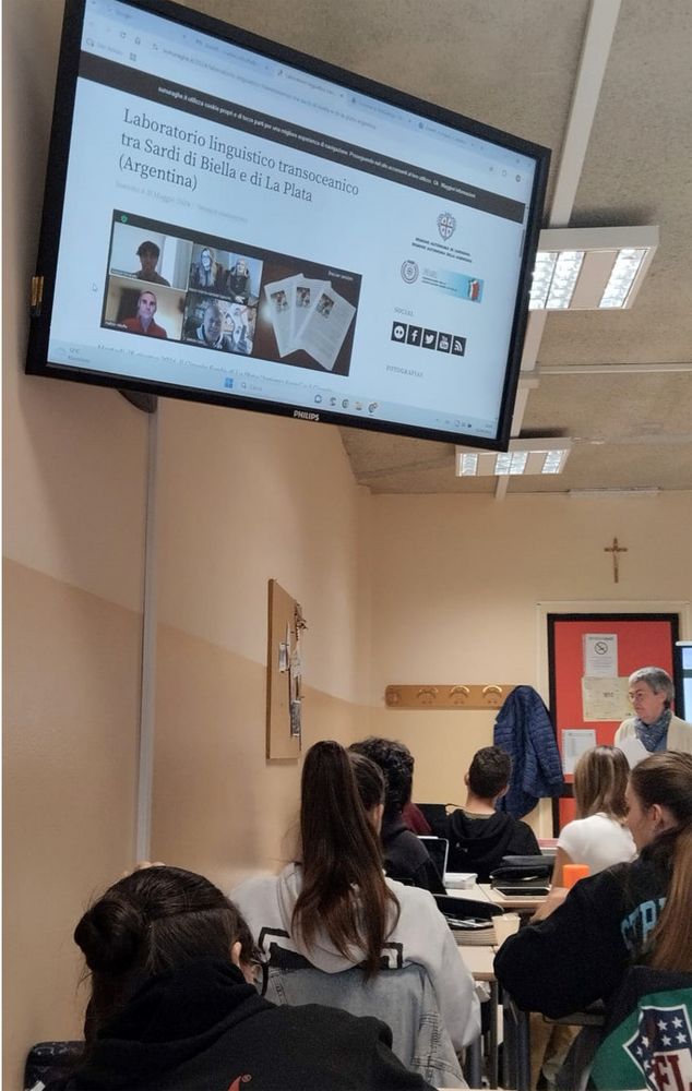 Nell’immagine, un momento delle lezione in classe