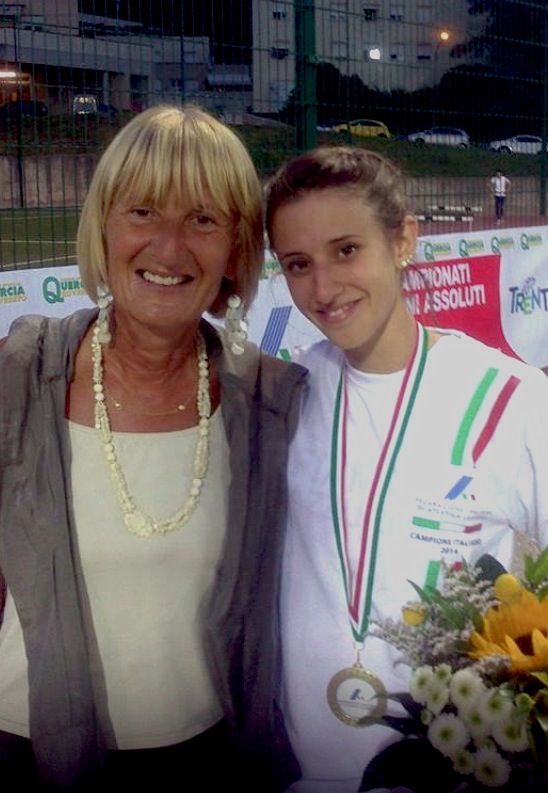 Valeria Roffino con il tecnico Cleliuccia Zola Valeria Roffino con il tecnico Cleliuccia Zola