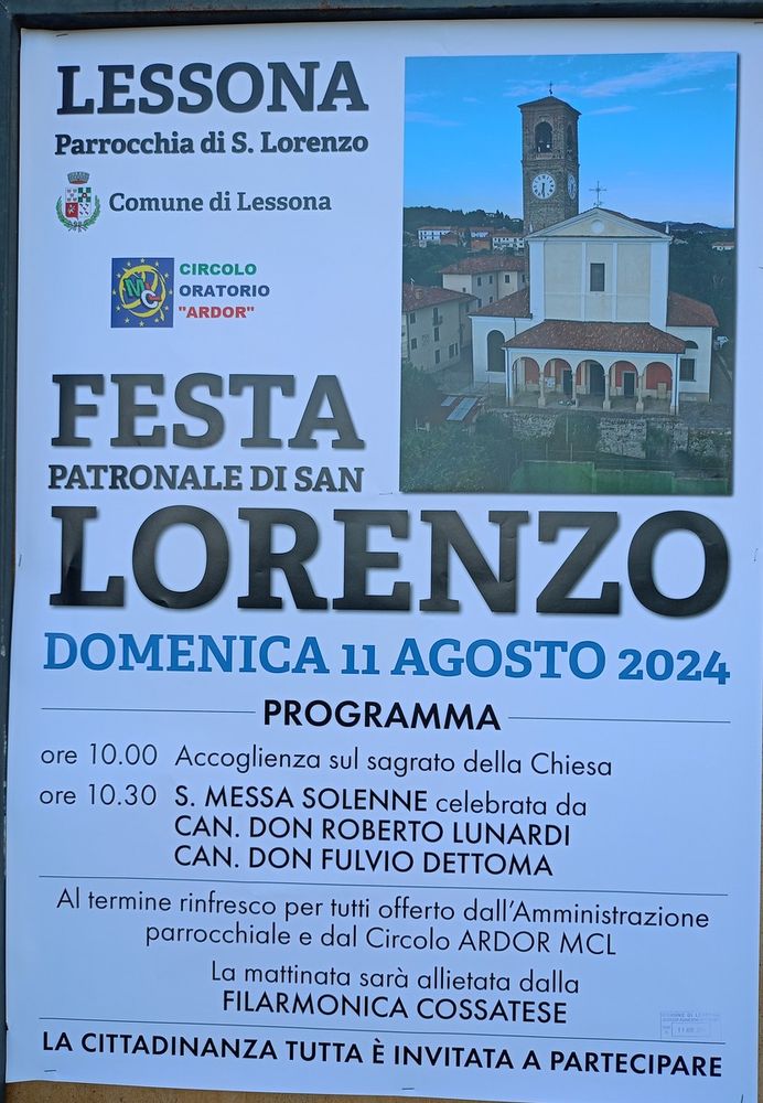 Festa Patronale di San Lorenzo: presentato il programma 2024.