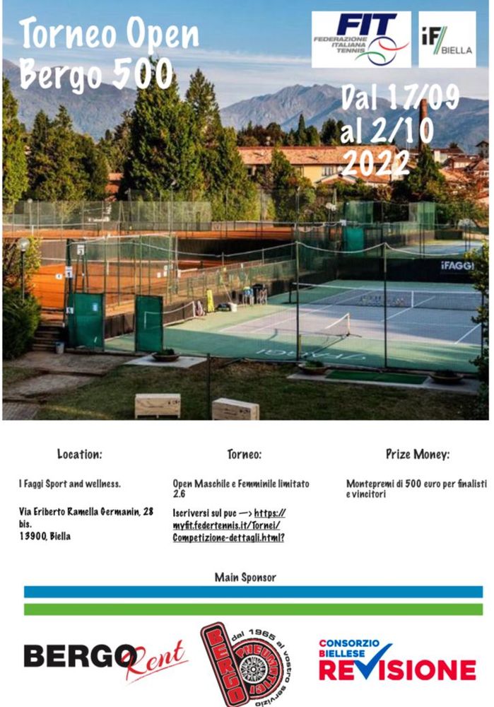I Faggi, Trofeo Open Bergo 500, sono aperte le iscrizioni