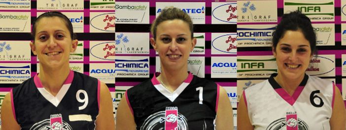 Lara Guiotto, Eleonora Mo e Jessica Berra