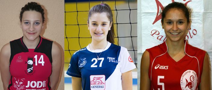 Eleonora Venturino (SprintVirtus), Camilla Sevarin (Teamvolley) e Irene DeRossi (Occhieppese) Eleonora Venturino (SprintVirtus), Camilla Sevarin (Teamvolley) e Irene DeRossi (Occhieppese)