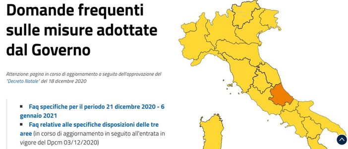 Coronavirus, DL Natale: le Faq del Governo per gli spostamenti autorizzati in zona rossa e arancione