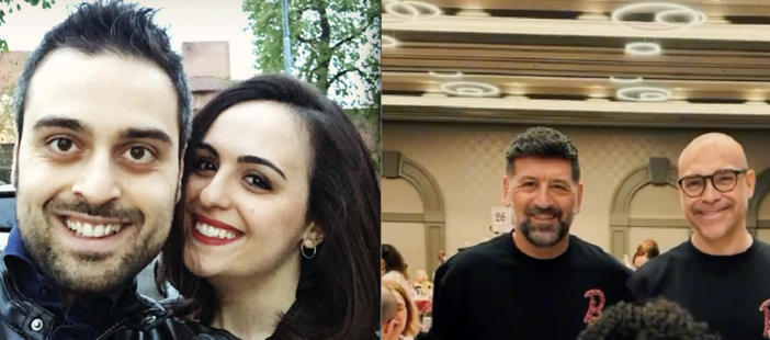 A sinistra Valerio Amodio Giurni e Silvia Moramarco, a destra Mario Paglino e Gianni Grossi A sinistra Valerio Amodio Giurni e Silvia Moramarco, a destra Mario Paglino e Gianni Grossi