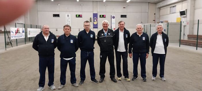 Bocce, Vallemosso Mossese terza a Buronzo, nella foto Federbocce le due finaliste Jplly Club Buronzo