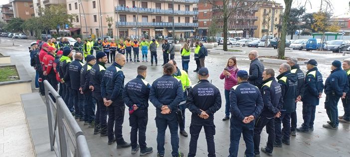 Emergenza idrogeologica in Toscana, 14 novembre, Rientro della Colonna Mobile del Piemonte