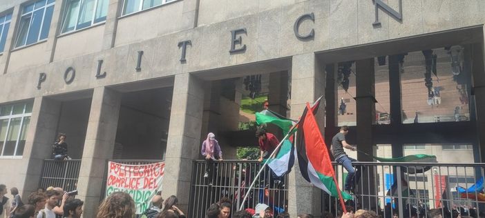 Torino: Università occupate, corteo degli studenti da Palazzo Nuovo al Politecnico[FOTO]