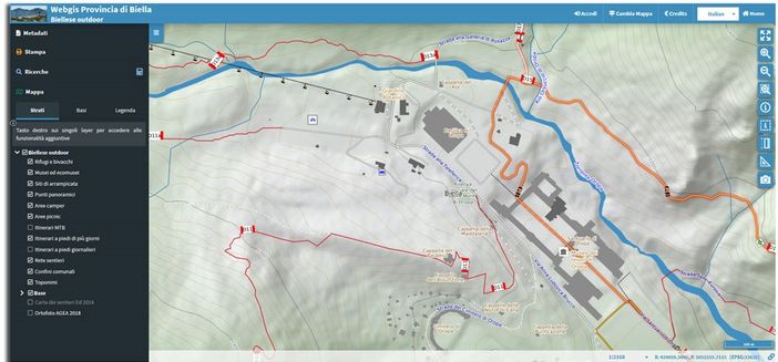 Biellese outdoor, pubblicata la nuova mappa interattiva