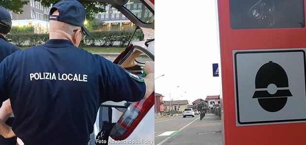 Sulla destra uno degli speed check presenti a Candelo Sulla destra uno degli speed check presenti a Candelo