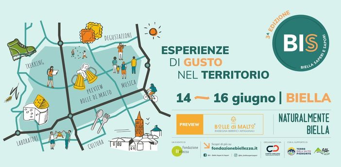 Torna “BIS. Biella Saperi & Sapori”, alla 3° edizione, evento che coniuga turismo ed enogastronomia Torna “BIS. Biella Saperi & Sapori”, alla 3° edizione, evento che coniuga turismo ed enogastronomia
