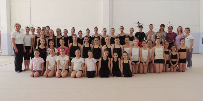 Ginnastica Ritmica - A Biella l'allenamento collegiale della Fgi settore Gpt