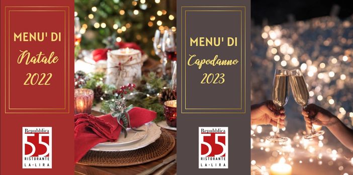 I menù di Natale e Capodanno del ristorante La Lira I menù di Natale e Capodanno del ristorante La Lira
