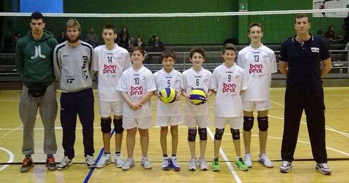 La squadra U13 del Bonprix Biella